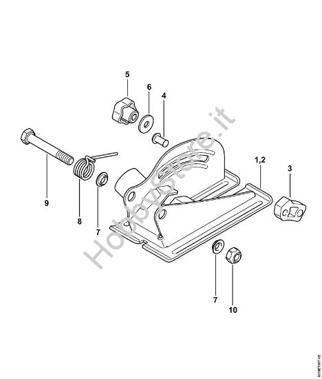 Regolatore di profondità  con manicotto di aspirazione Troncatrici a batteria (TSA) TSA 230 della marca STIHL